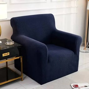 Klasszikus FotelHuzat (enyhén vízlep., sötétkék)