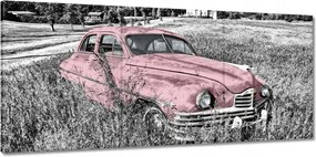 Vászonkép 150x70 Rózsaszín nagymama Antik