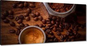Vászonkép 180x90 Természetes kávé
