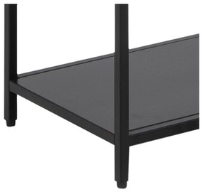 Fekete fém könyvespolc 70x185 cm Newcastle – Actona