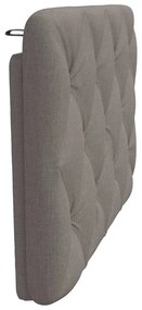 tópszínű szövet fejtámla párna 90 cm