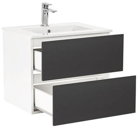 Vario Forte 60 komplett fürdőszoba bútor fehér-antracit
