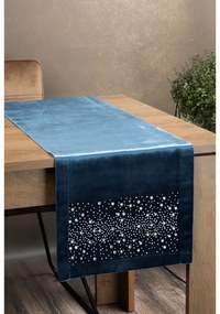 Royal2 bársony asztali futó Kék 35x140 cm