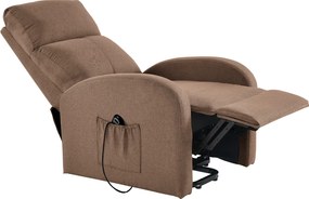 Állítható relaxációs fotel, világosbarna, NERIS