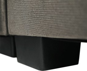 Ülőgarnitúra, szürkésbarna taupe, balos, LAMORA U