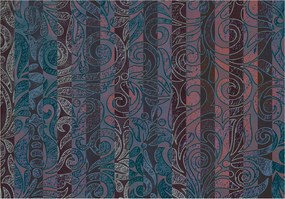 Tapéta Lila-Türkiz Nyugalom Elegancia Dísz 368x254 vinil +ragasztó