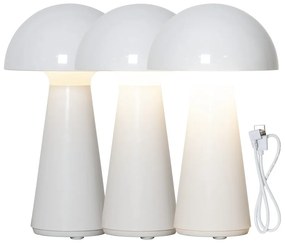 Fehér LED szabályozható asztali lámpa (magasság 28 cm) Mushroom – Star Trading