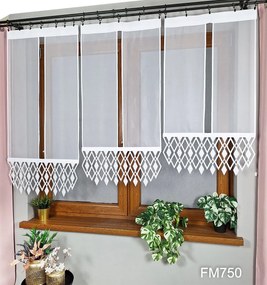 Modern panelfüggöny 3 db-os áttört panel szett FM750