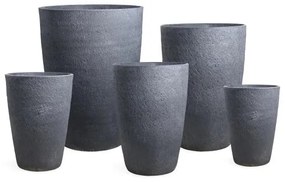 Cement óriás kaspó 5 db szett grafitszürke budapesti szállítással