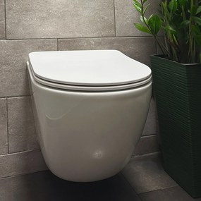 Felfüggesztett wc csésze Rea Carlo Mini Tornado Rimless Flat N