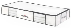XLarge Underbed Life 2 db fehér ágy alatti tárolódoboz vákuumos huzattal, 105 x 15,5 cm - Compactor