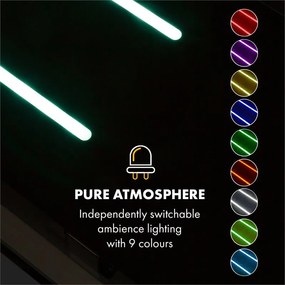 Klarstein High Line, mennyezeti páraelszívó, 77 cm, 410 m³/ó, 75 W, 3 fokozat, távirányító, fekete