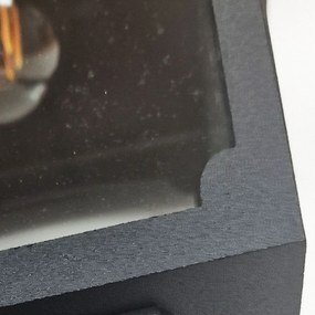 Elstead klasszikus kültéri fali lámpa chapel fekete átlátszó elscpm2-black IP44