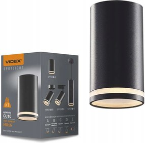 Falra szerelhető Spot mennyezeti Led cső mozgatható spot GU10 10cm fekete