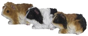 Tengerimalac polyresin szobor, fekete és barna csíkos, kültéri és beltéri dekorációs kiegészítő