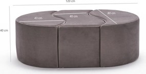 Szürke puff Alya – Artie