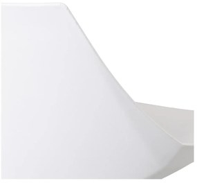 Fehér bőr utánzat állítható magasságú bárszék szett 2 db-os (ülésmagasság 56,5 cm) – Casa Selección