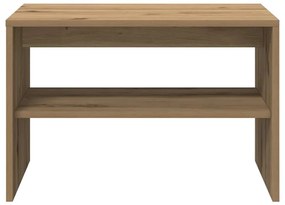 kézműves tölgy színű szerelt fa TV-szekrény 60x40x40 cm