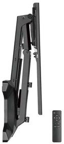 MK FLORIA MKF-21DM647-Falra szerelhető TV-tartó forgatható csuklóval 70" fekete +távirányítóval