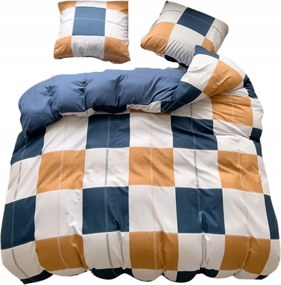 Ágyneműhuzat 200x220 Kétoldalas Pamut Szatén GierekHoff Szett 3 részes négyzetek