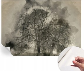 Divatos öntapadós fali tapéta Furnér Rejtélyes fák 208x146 cm