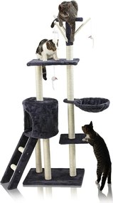 Kaparófa macskáknak Hawaj 138 cm sötét szürke