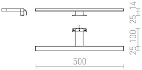 RED-Design Rendl-R12400 BALEA LED für Badspiegel 7W 230V IP44
