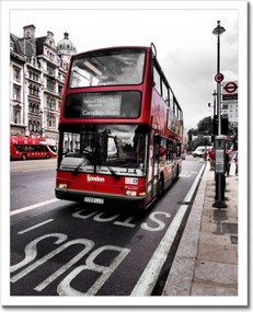 Poszterek keretben 40x50 Érdekes londoni busz