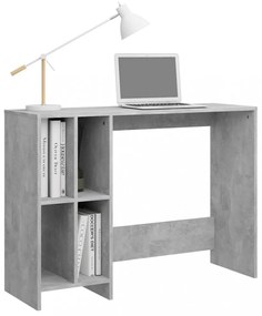 betonszürke szerelt fa laptopasztal 102,5 x 35 x 75 cm