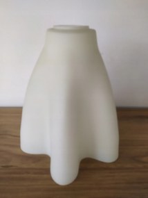 Üvegbúra fehér virágos csillár lámpa E27 túlnyúló fali lámpa nagy menetes