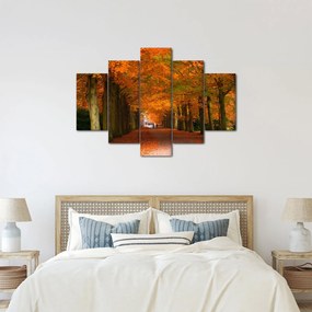 Kép - A Avenue of fák ősszel (150x105 cm)
