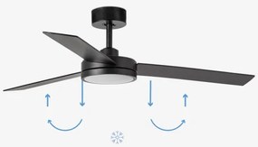 FARO 34261 - LED Mennyezeti ventilátor BARTH LED/24W/230V fekete + távirányító