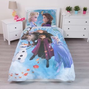 Egyszemélyes pamut gyerek ágyneműhuzat 140x200 cm Frozen – Jerry Fabrics