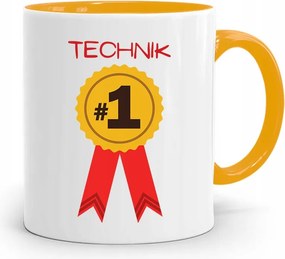 Technikus Bögre Sárga Ajándék fényképes nyomtatással