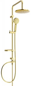 Mexen - X40 zuhanygarnitúra felső fejjel 22 cm, arany, 798404091-50