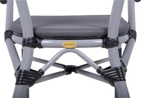 Szürke fém kerti szék Toskana – Garden Pleasure