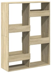 sonoma tölgy színű szerelt fa könyvespolc 100 x 33 x 135 cm