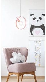 Csillár zsinóron NEXO 1xE27/40W/230V rózsaszín