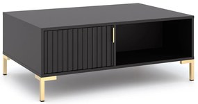 TORELLO 100 cm Dohányzóasztal Fekete Színben