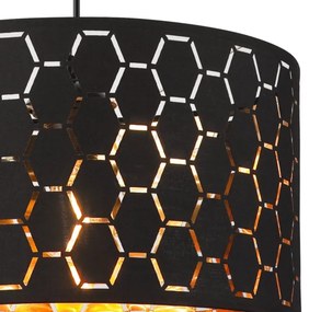 ULLE kábeles függőlámpa 1xE27/15W/230V fekete