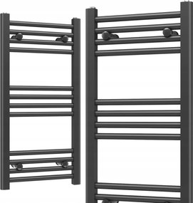 Fürdőszobai Radiátor Létra 400 x 800 273W 12-BORDÁS Fekete Slim 40x80cm