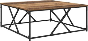 vidaXL Dohányzóasztal Öreg fa 100 x 100 x 40 cm Faanyag