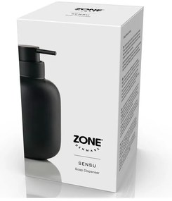 Fekete agyagkerámia szappanadagoló 300 ml Sensu – Zone