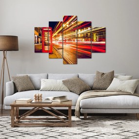 Piros londoni telefonfülke képe (150x105 cm)