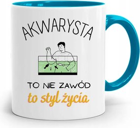 Akvarista Bögre Kék Születésnapi Ajándék fényképes nyomtatással