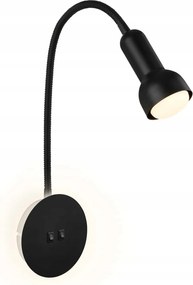 Briloner fali lámpa 39 cm, E14, fekete, direkt és indirekt fény