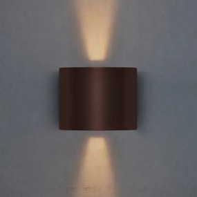 Brilagi - LED kültéri fali lámpatest RONDO LED/6W/230V barna IP54