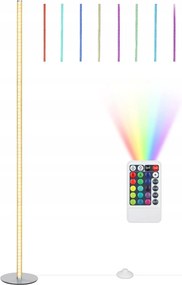 Led Állólámpa 3000K Nappaliba Ezüst 147cm Rgb 12W 16 szín távirányító