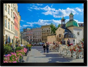Poszterek keretben 40x30 Krakkói piac