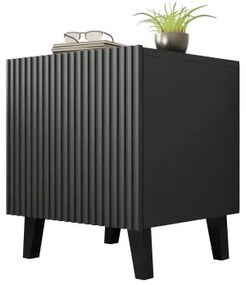 KÉSZLET 2x Éjjeliszekrény VAMOS 52x45 cm antracit